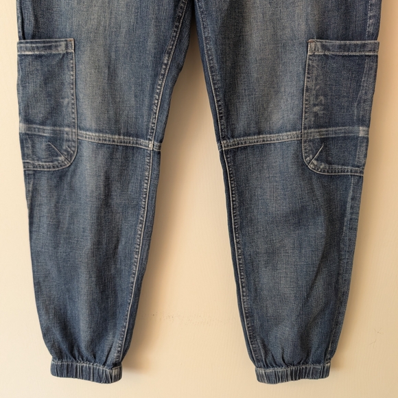Sundance Womens 4 Jolienne Denim Cargo Joggers Pants 100% Cotton Casual Bohemian - Picture 2 of 8